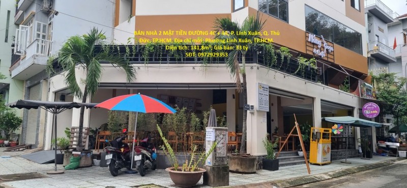 HOT HOT – CẦN BÁN NHÀ 2 MẶT TIỀN ĐƯỜNG 4C + 4A, P. Linh Xuân, Q. Thủ Đức, TP.HCM
