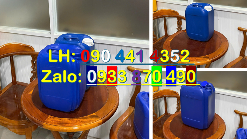 Can nhựa 24 lít đựng nông dược pha loãng, can nhựa 22 lít đựng chất xúc tác hóa học 