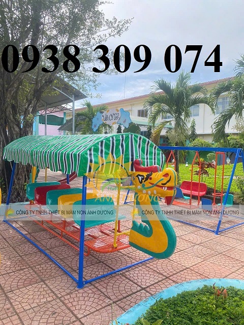 Xích đu thuyền rồng mầm non, xích đu treo mầm non