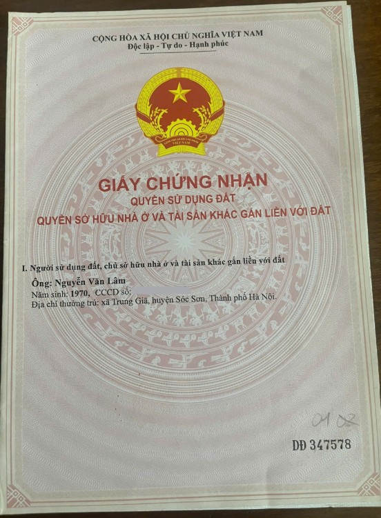 Chính chủ bán đất sổ đỏ Hồng Kỳ, Sóc Sơn - 102m2, trục đường liên thôn, tiềm năng tăng giá
