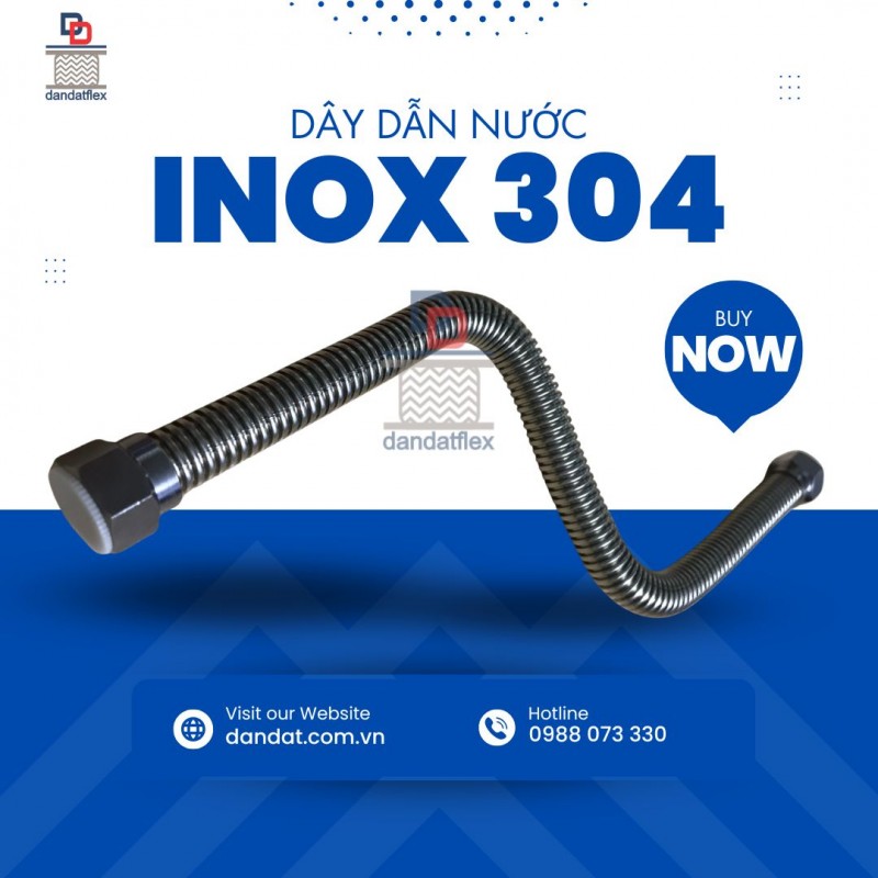 Dây Cấp Nước Inox 304/ Dây Dẫn Nước/ Dây Cấp Nước Bình Nóng Lạnh