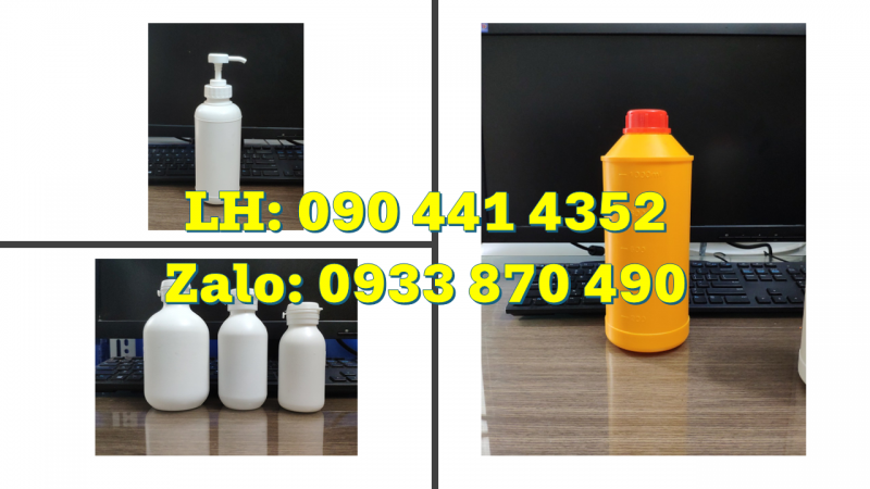 Chai nhựa 500ml đựng hóa chất loãng, vỏ chai nhựa 250ml đựng dầu, chai lọ 250ml đựng mật ong 