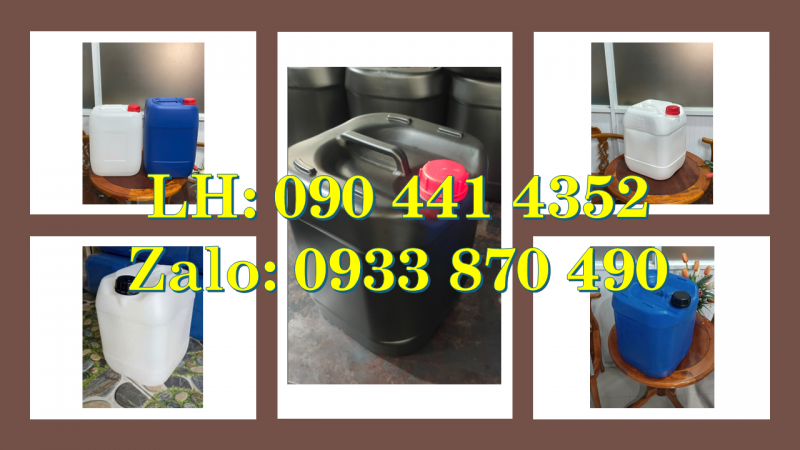 Bán can nhựa 30 lít đựng hóa chất, can nhựa 22 lít đựng HCl, can nhựa 20 lít đựng cồn 
