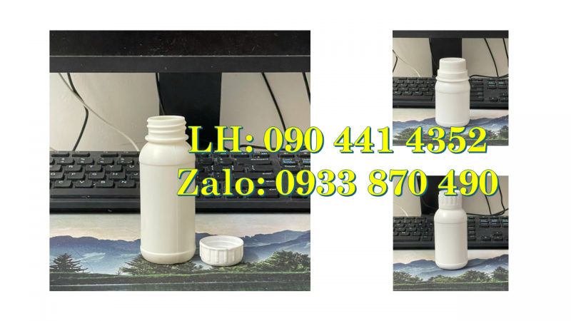 Bình nhựa 250ml vòi nhấn, chai thủy tinh 100ml trong suốt đựng hóa chất loãng