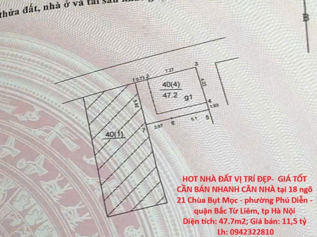 HOT NHÀ ĐẤT VỊ TRÍ ĐẸP-  GIÁ TỐT CẦN BÁN NHANH CĂN NHÀ tại quận Bắc Từ Liêm, tp Hà Nội