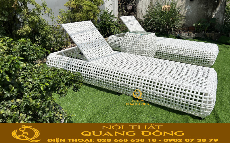 Ghế hồ bơi giả mây QD - 588 cho không gian của bạn