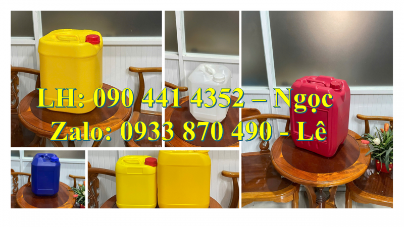 Vỏ thùng nhựa 22 lít đựng hóa chất ngành môi trường, may mặc, y tế, thực phẩm 