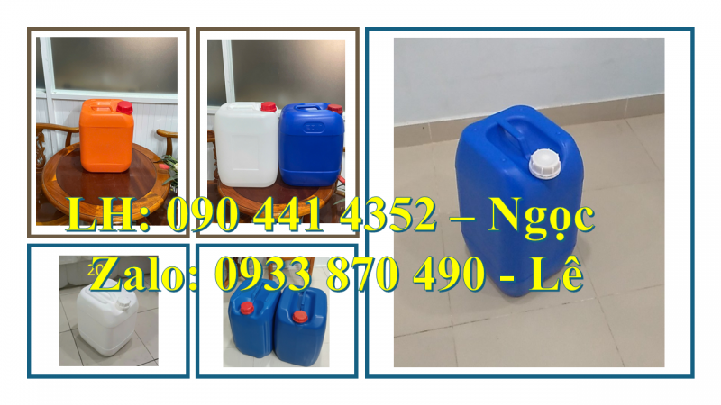 Vỏ thùng nhựa 22 lít đựng hóa chất ngành môi trường, may mặc, y tế, thực phẩm 
