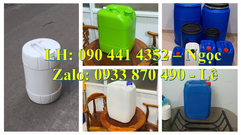 Vỏ thùng nhựa 22 lít đựng hóa chất ngành môi trường, may mặc, y tế, thực phẩm 