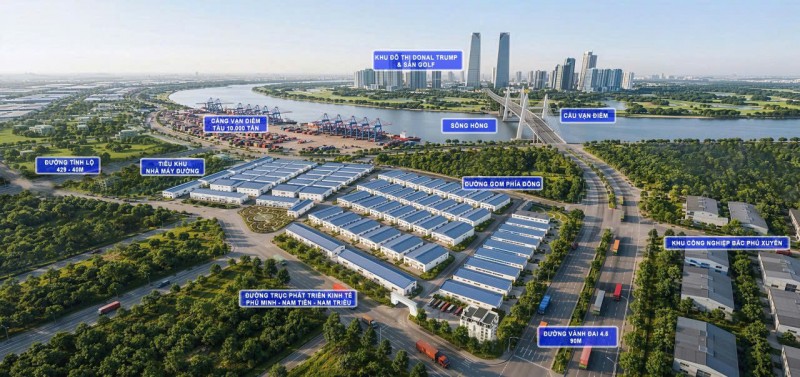 BÁN ĐẤT CỤM CÔNG NGHIỆP NAM TIẾN, HUYỆN PHÚ XUYÊN 1.080M² - GIÁ TỐT ĐẦU TƯ