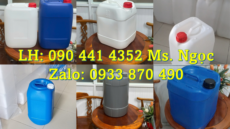 Can nhựa 20L đựng phân bón pha loãng, can nhựa 22 lít đựng hương liệu thực phẩm