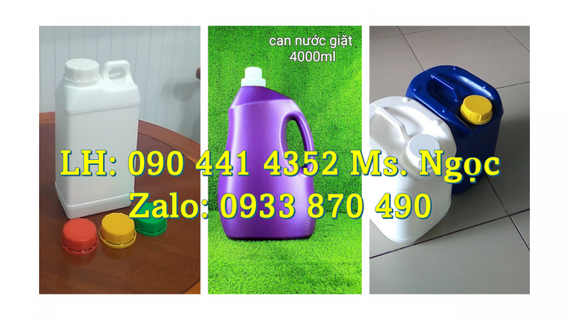 Can nhựa 1 lít tròn, can 2 lít đựng mực bút lông, can nhựa 5 lít đựng mực in vải 