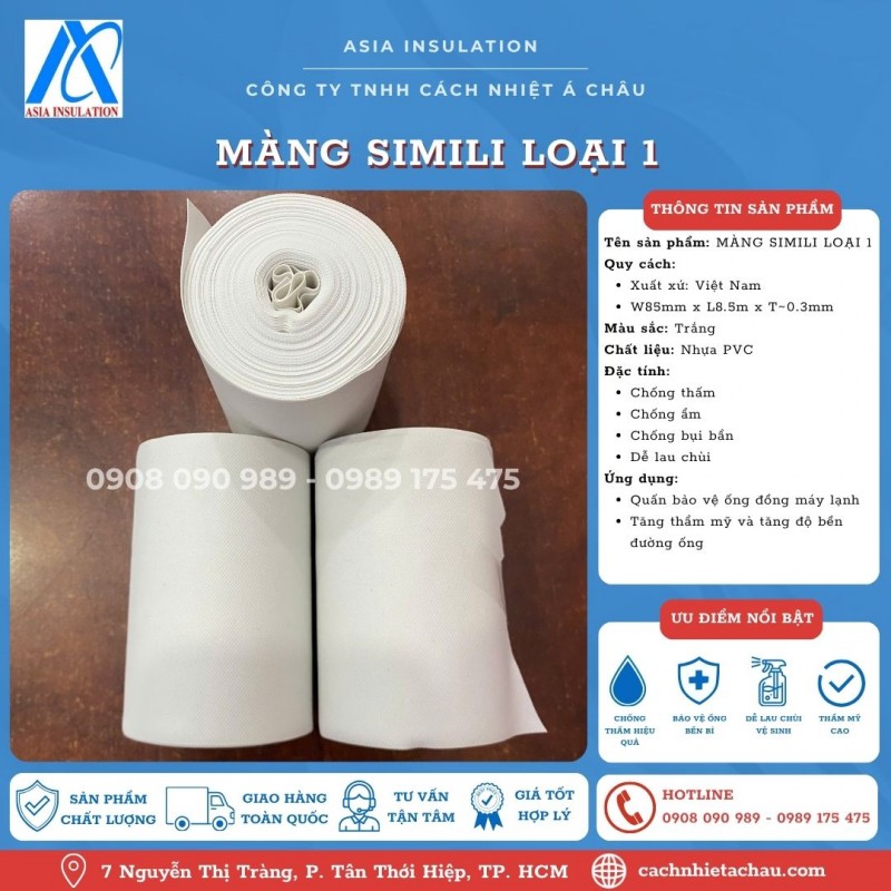 Simili loại 1 - Màng quấn bảo vệ ống đồng máy lạnh