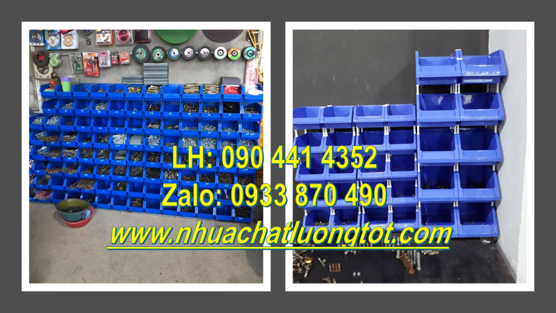 Khay nhựa đựng dụng cụ màu xanh dương, khay nhựa đựng linh kiện đa năng 