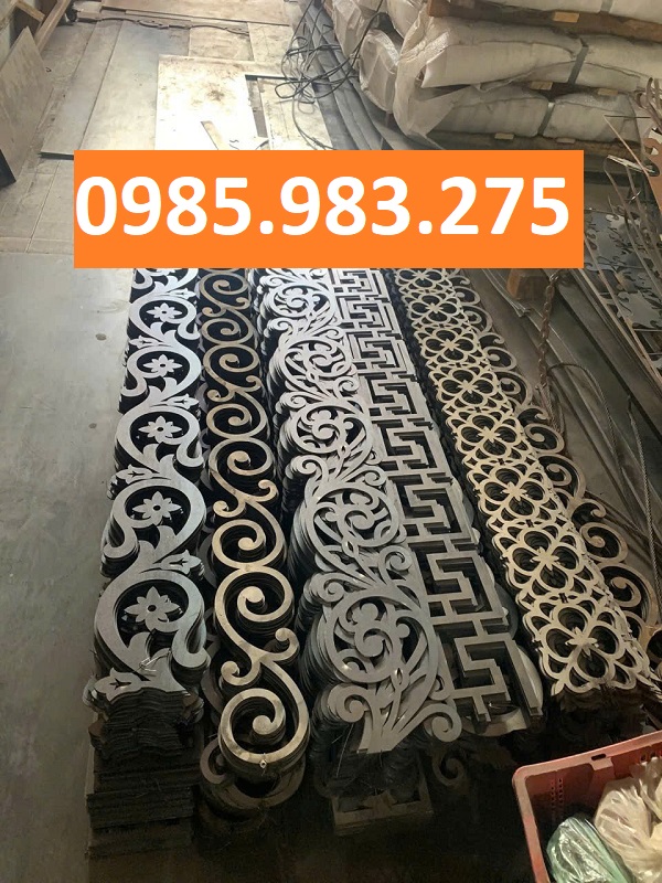 Diềm hoa CNC trang trí mái kính và mái hiên