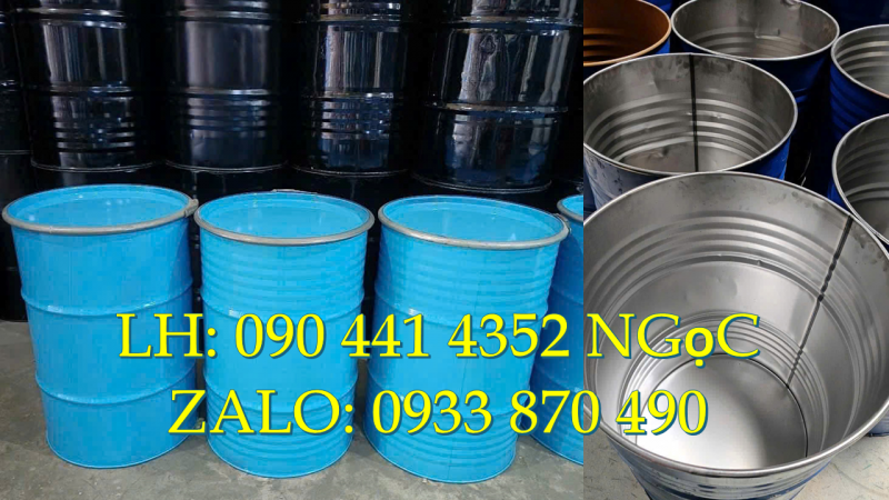Thùng phuy nhựa 220 lít đựng chất rắn, thùng phuy nhựa 120 lít Thái Lan, thùng phuy nhựa 100 lít hàn