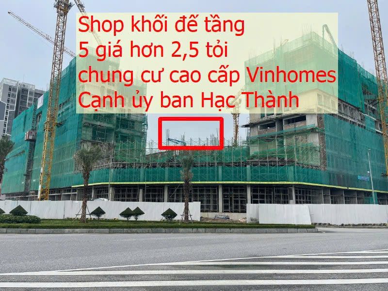 CƠ HỘI ĐẦU TƯ KINH DOANH SHOP TMDV TẦNG 5 THE SENTOSA VINHOMES STAR CITY THANH HÓA