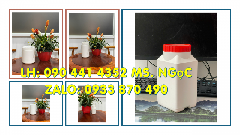 Hủ nhựa 500gr nắp vặn, hủ nhựa 1 ký đựng bơ thực vật, hủ nhựa 2 ký đựng kim chi 