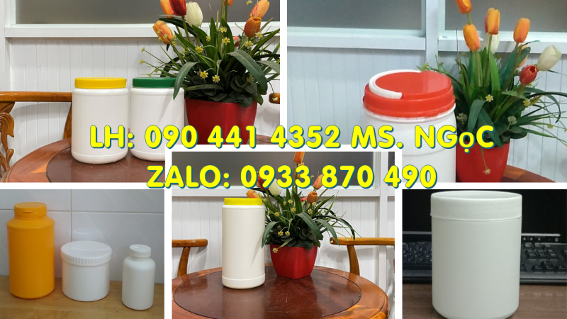 Hủ nhựa 500gr nắp vặn, hủ nhựa 1 ký đựng bơ thực vật, hủ nhựa 2 ký đựng kim chi 