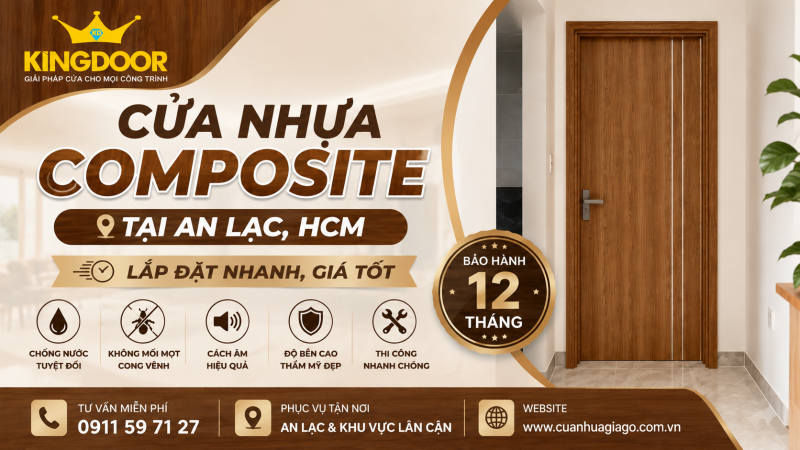 Cửa Nhựa Composite Tại An Lạc, HCM | Lắp Đặt Nhanh, Giá Tốt