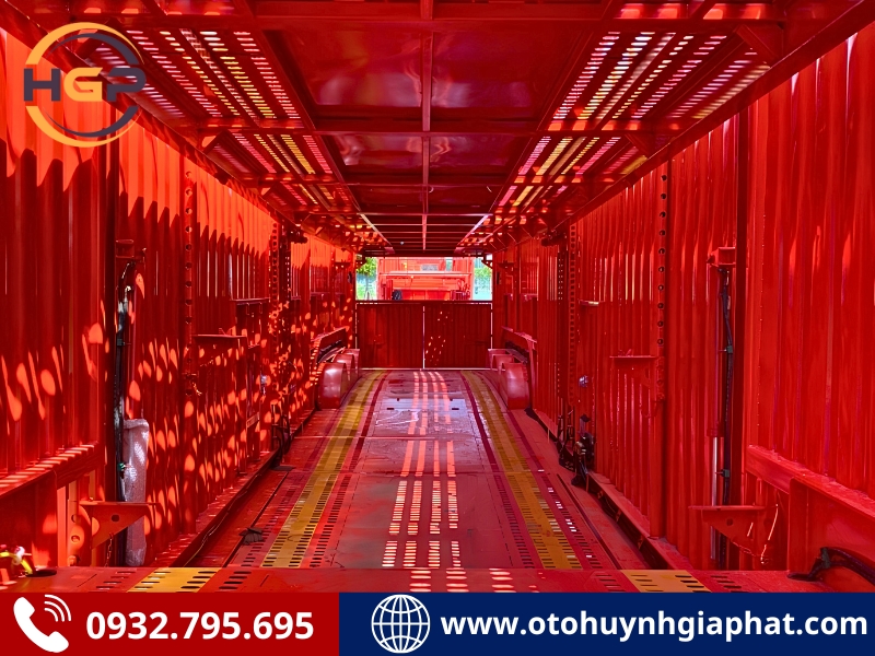 Sơ mi rơ mooc 2 tầng chở ô tô hiệu Xinhongdong Patec