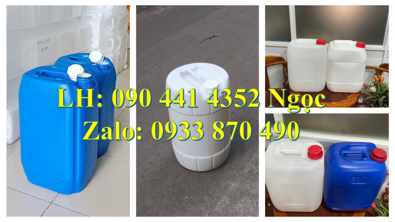 Can nhựa 25 lít, can nhựa 20 lít giá rẻ, can nhựa 10 lít vuông giá rẻ 