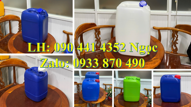 Can nhựa 25 lít, can nhựa 20 lít giá rẻ, can nhựa 10 lít vuông giá rẻ 