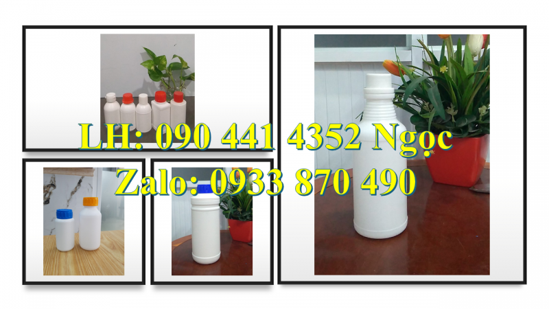 Vỏ chai thủy tinh 500ml đựng dung dịch tẩy trắng, chai nhựa 250ml đựng chất tẩy trắng quần áo 