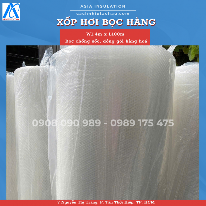 Cuộn xốp hơi đóng gói hàng hoá, chống va đập