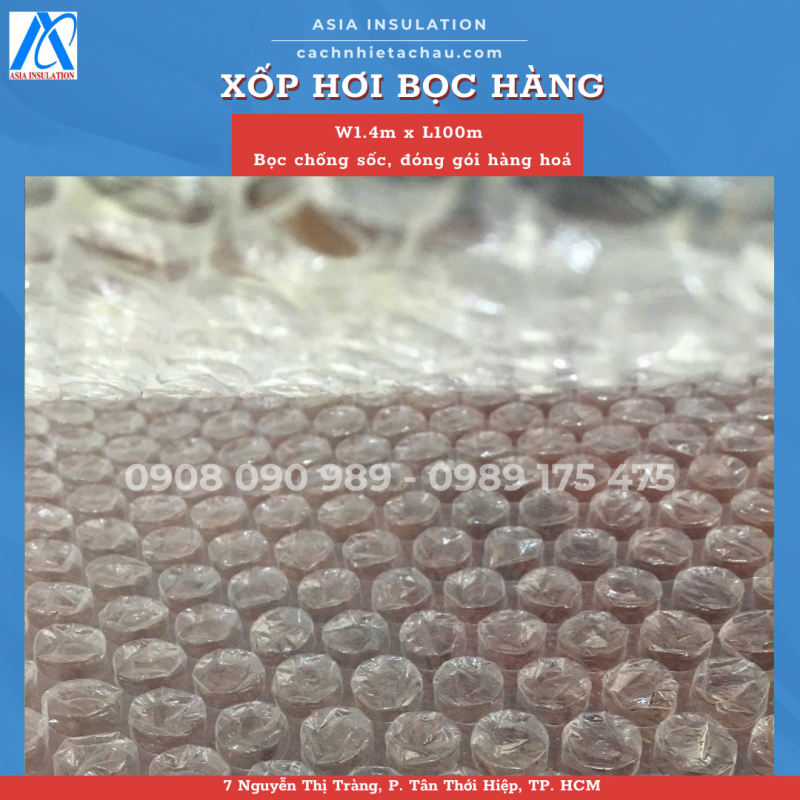 Cuộn xốp hơi đóng gói hàng hoá, chống va đập