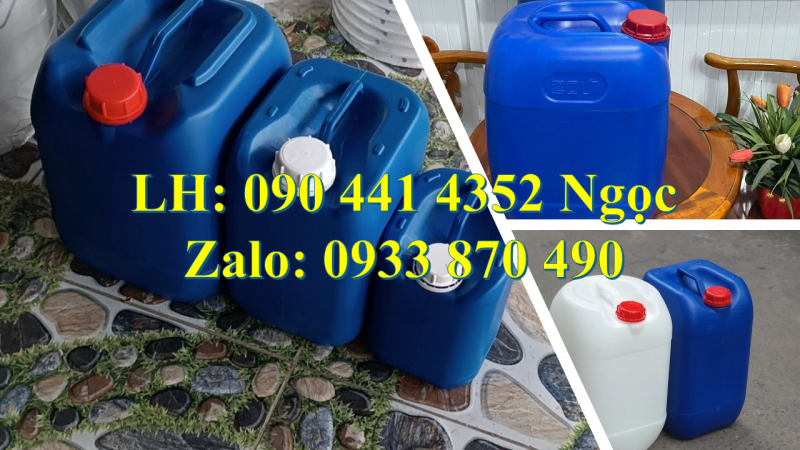 Can nhựa 25 lít vàng đựng nguyên liệu dược phẩm, thùng nhựa 30 lít đựng chế phẩm