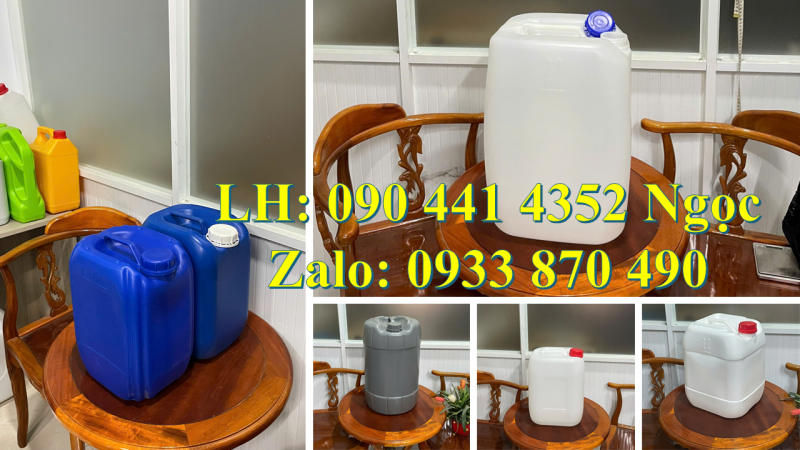 Can nhựa 25 lít vàng đựng nguyên liệu dược phẩm, thùng nhựa 30 lít đựng chế phẩm