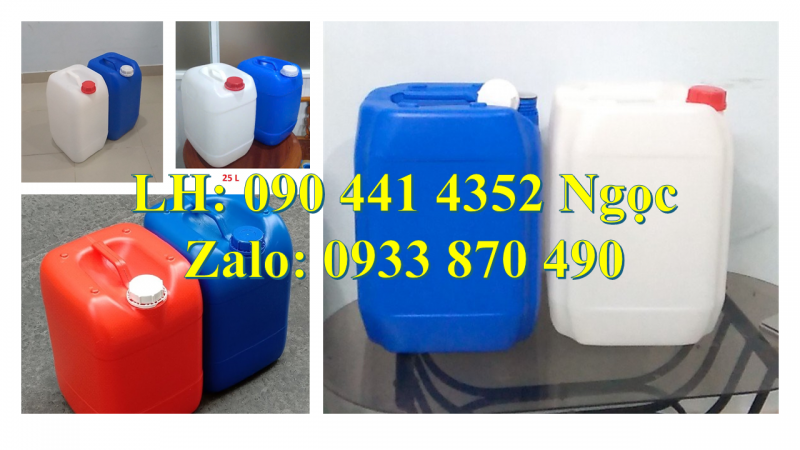 Can nhựa 25 lít vàng đựng nguyên liệu dược phẩm, thùng nhựa 30 lít đựng chế phẩm