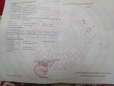 BÁN GẤP LÔ ĐẤT MẶT ĐƯỜNG QUỐC LỘ 10 – VỤ BẢN 
VỊ TRÍ VÀNG – ĐỐI DIỆN KCN THANH CÔI – KINH DOANH