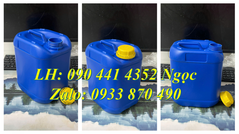 Can nhựa 0.5 lít, can 1 lít nhựa HDPE, can nhựa 2 lít vuông đựng hóa chất 
