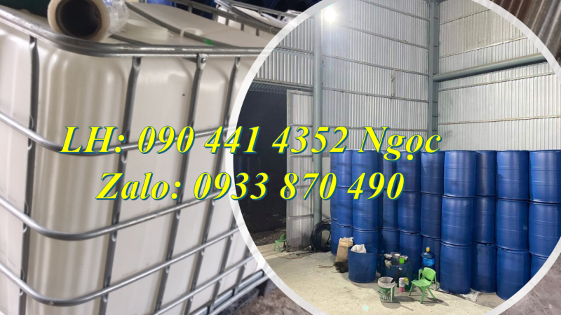 Téc nhựa ibc 1000 lít, thùng nhựa vuông 1000 lít, bồn nước 1000 lít có khung thép 