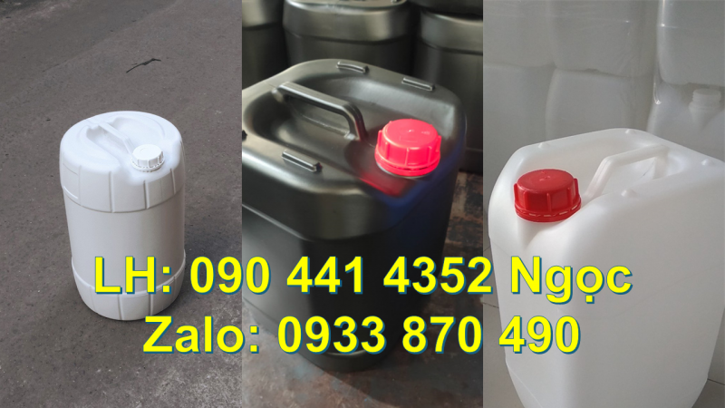 Can nhựa 24 lít đựng chất bôi trơn, thùng nhựa 25 lít vuông, can nhựa 30 lít vuông xanh giá rẻ 