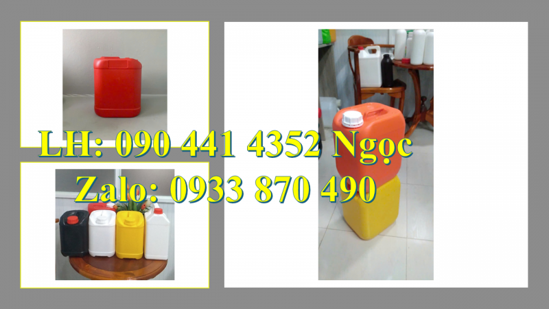 Can nhựa 2 lít vuông tại Đồng Nai, can nhựa 5 lít đựng hóa chất tại Vĩnh Long