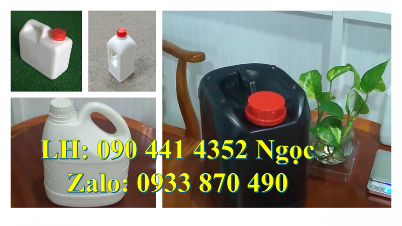 Can nhựa 2 lít vuông tại Đồng Nai, can nhựa 5 lít đựng hóa chất tại Vĩnh Long