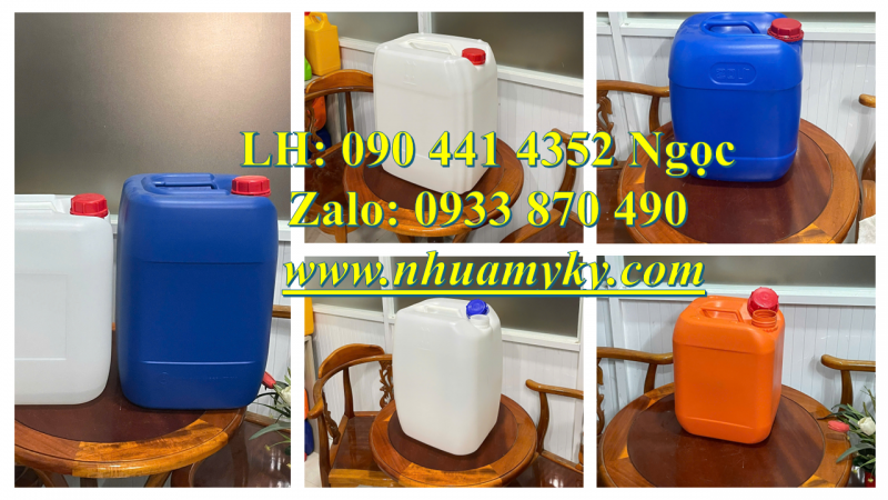 Phân phối can nhựa 22 lít tại Vĩnh Long, can nhựa 24 lít tại Cần Thơ, can nhựa 25 lít tại Bình Dương
