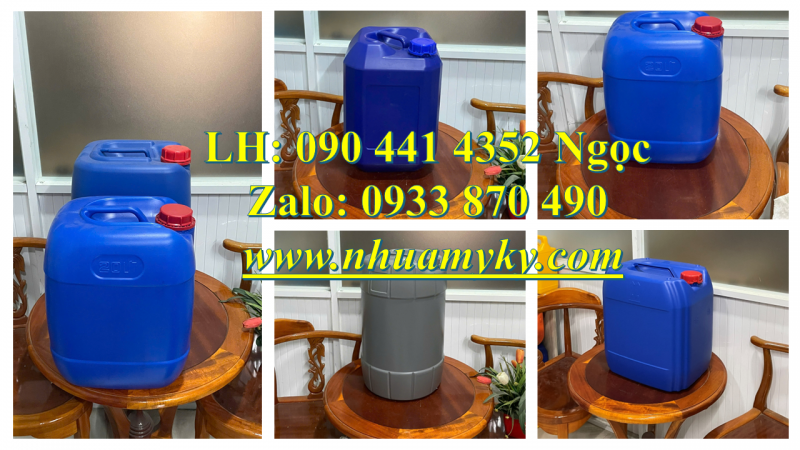 Phân phối can nhựa 22 lít tại Vĩnh Long, can nhựa 24 lít tại Cần Thơ, can nhựa 25 lít tại Bình Dương