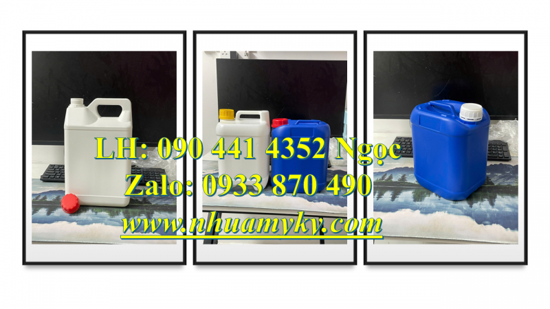 Can nhựa 0.5 lít đựng dầu oliu, can nhựa 1 lít vuông, can nhựa 2 lít đựng phân bón dạng loãng 