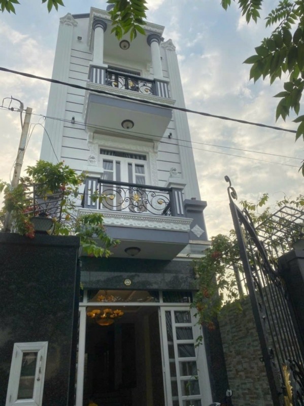 Bán nhà 4 tầng 75m2, đường Ngô Chí Quốc, Tam Bình, Thủ Đức, TP HCM, sổ hồng riêng, giá 6,96  tỷ.