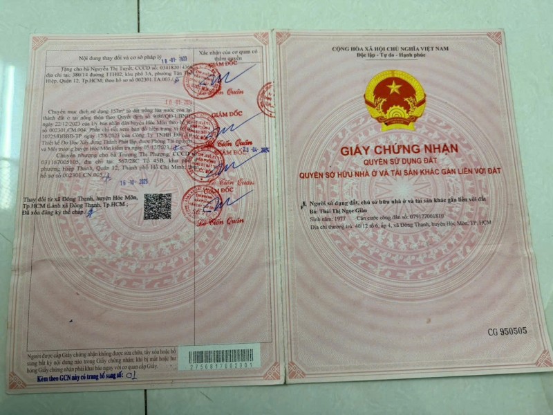 ĐẤT ĐẸP - GIÁ TỐT - Cần Bán Nhanh Lô Đất 2 Mặt Tiền Tại Đông Thạnh, Hóc Môn, tp Hồ Chí Minh
