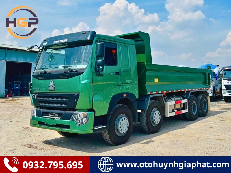 XE TẢI BEN HOWO V7G 380HP 2 CẤU HÌNH 3 CHÂN & 4 CHÂN | THÙNG VUÔNG & THÙNG U