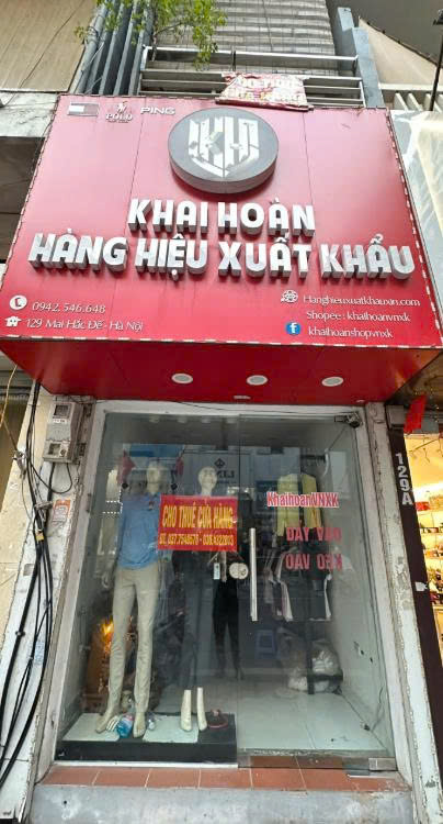 Cho thuê Mặt bằng kinh doanh tại 129, phố Mai Hắc Đế, phường Nguyễn Du, quận Hai Bà Trưng,tp Hà Nội