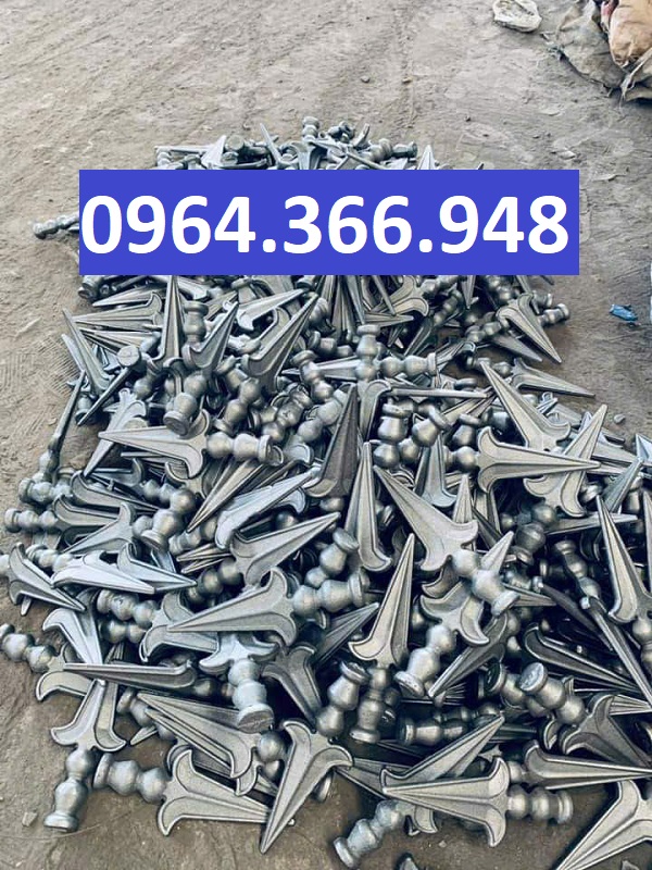 Mũi mác gang cho hàng rào sắt mỹ thuật