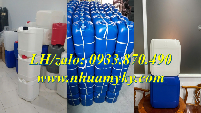 Bán can nhựa 25 lít đựng nước muối, can nhựa 22 lít đựng hóa chất thí nghiệm