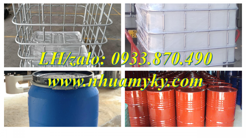 Thùng phuy nhựa 120 lít đựng thực phẩm chế biến, thùng phuy nhựa 220 lít làm phao bè 