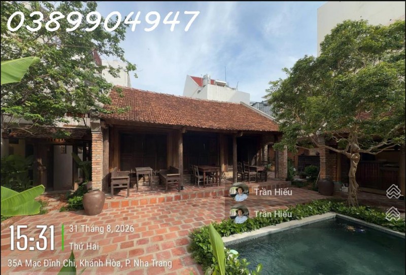 CHO THUÊ NHÀ VƯỜN PHỐ CỔ MẶT TIỀN ĐƯỜNG MẠC ĐỈNH CHI KHU BÀN CỜ TRUNG TÂM NHA TRANG – DIỆN TÍCH ĐẤT
